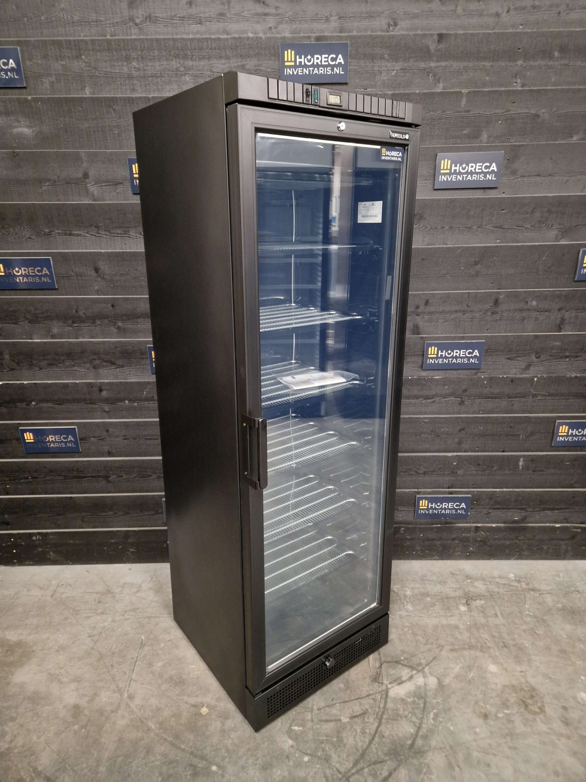 tefcold glasdeur koelkast | 1 deurs barkoeling | db105h