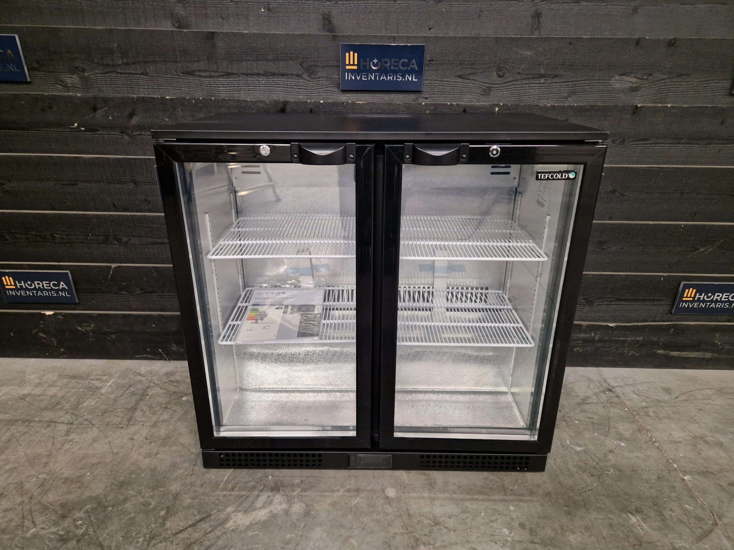tefcold glasdeur koelkast | 1 deurs barkoeling | db105h