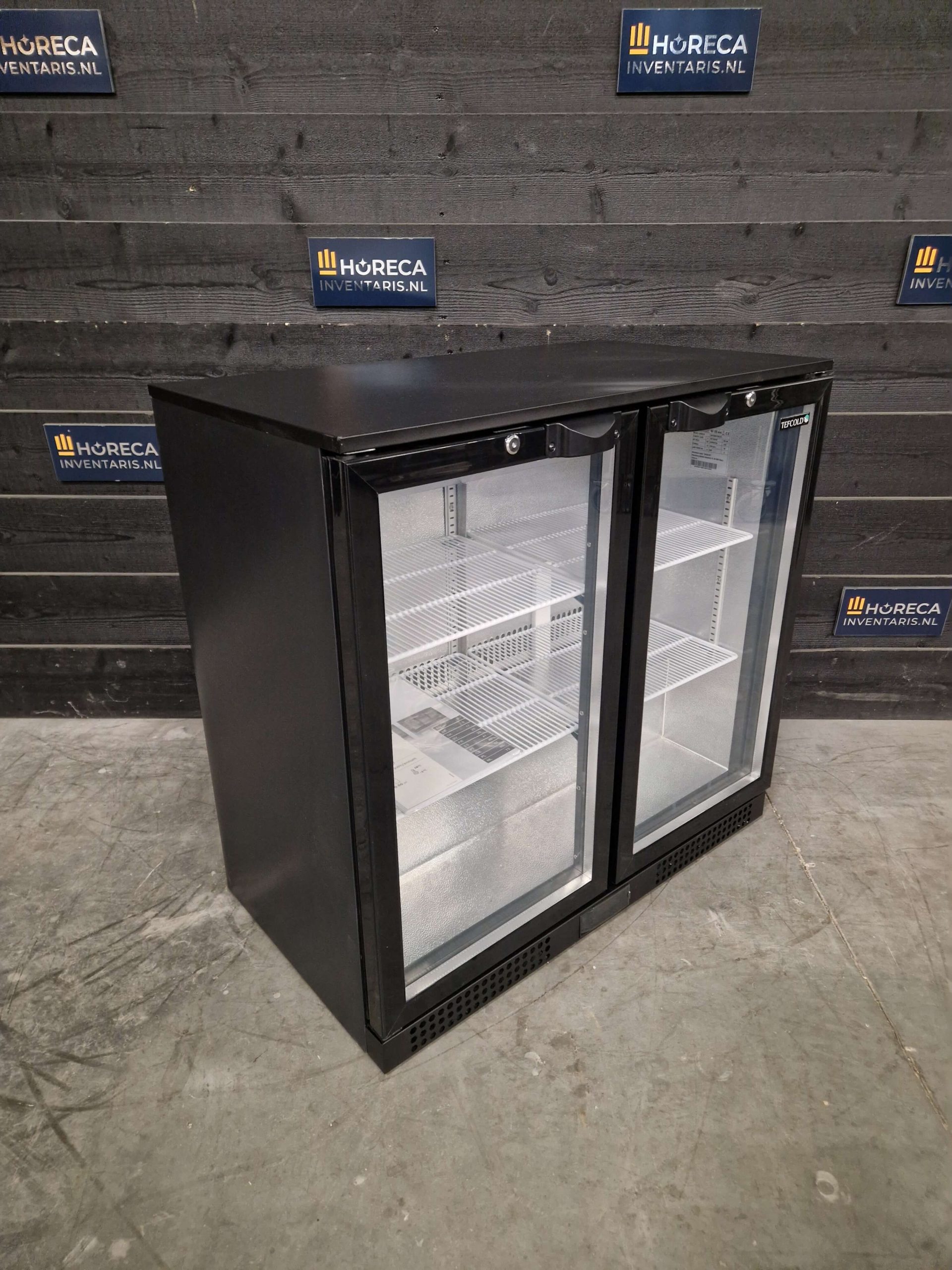 tefcold glasdeur koelkast | 1 deurs barkoeling | db105h
