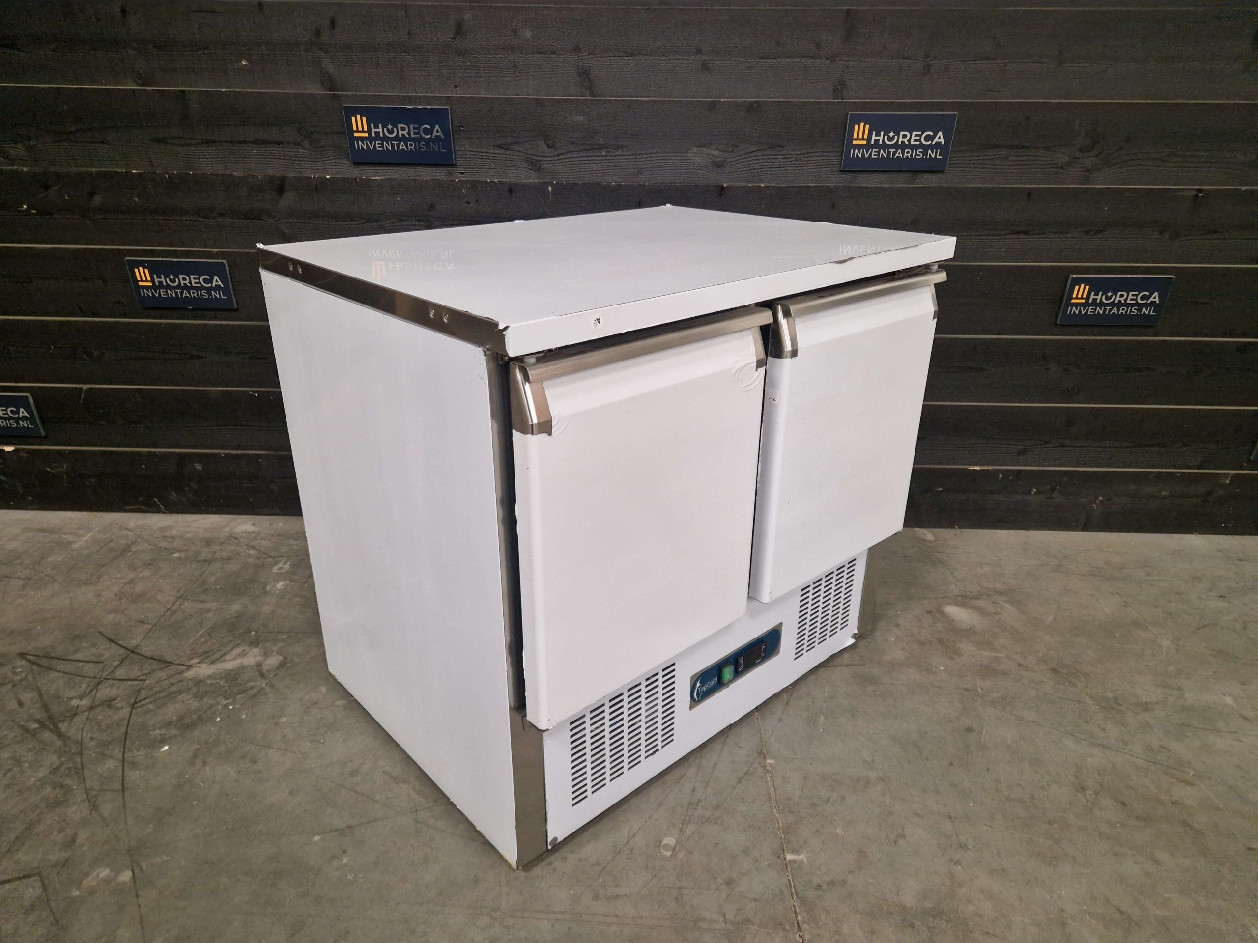 tefcold koelwerkbank | saladette | 3 deurs | rvs | sa1365 s/s