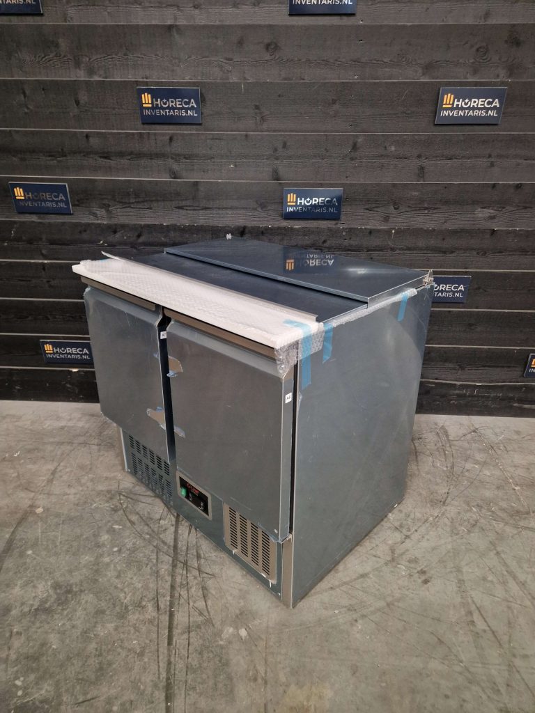 tefcold koelwerkbank | saladette | 3 deurs | rvs | sa1365 s/s
