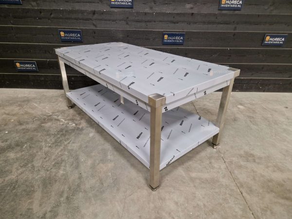 werktafel | bodemschap | laag model | rvs | 140x70 cm