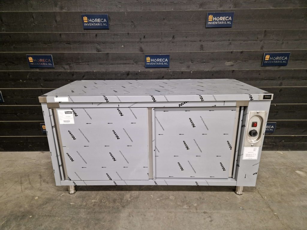 warmhoudkast | 2 schuifdeuren | rvs | 160 cm