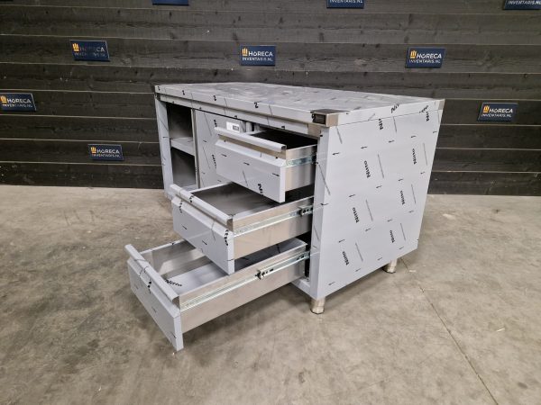 etagère | 1 niveau | rvs | 100 cm