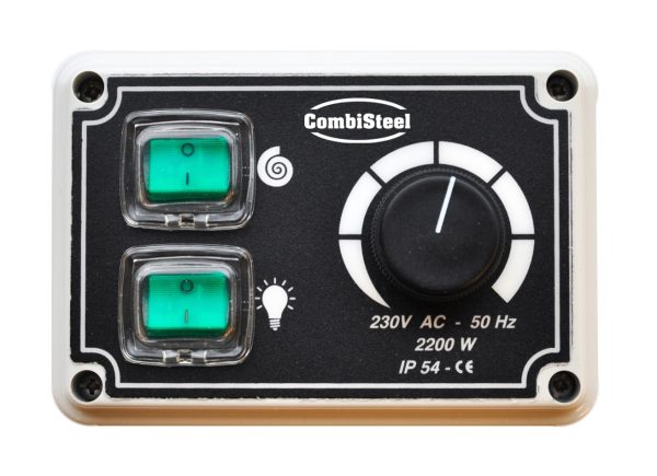 Combisteel standenregelaar afzuigkap | draaiknop | lichtschakelaar | 230V