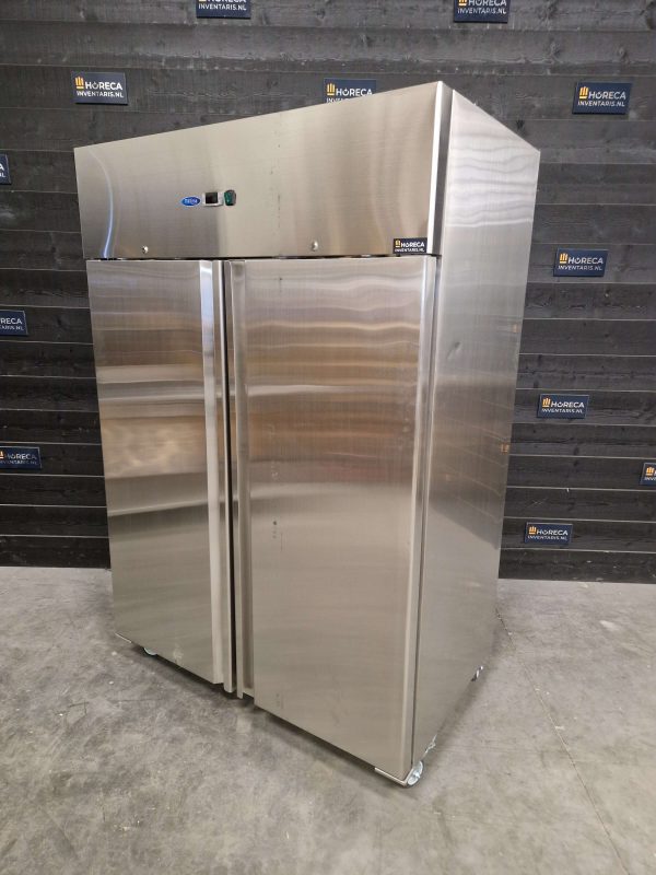 maxima koelkast | dubbeldeurs koeling | verrijdbaar | rvs | 1200 liter