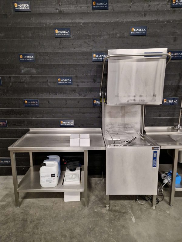 rhima vaatwasser | doorschuifvaatwasser | aan en afvoertafel | wd7 | 400v