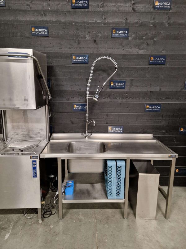 rhima vaatwasser | doorschuifvaatwasser | aan en afvoertafel | wd7 | 400v