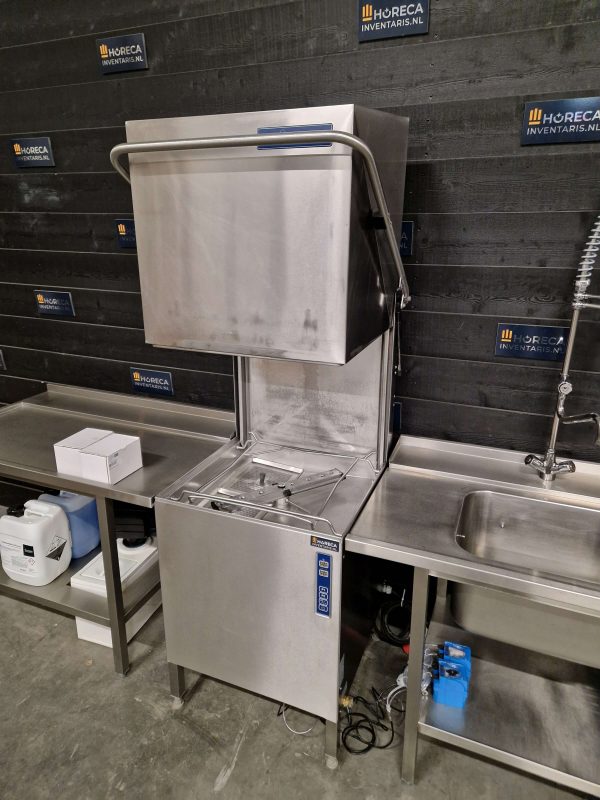 rhima vaatwasser | doorschuifvaatwasser | aan en afvoertafel | wd7 | 400v