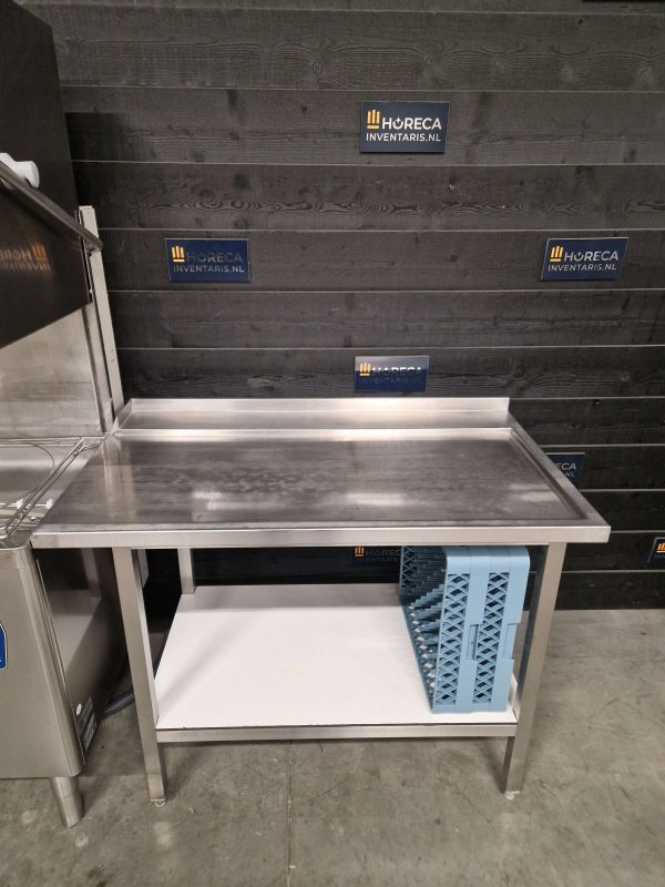 dexion vaatwasser | doorschuifvaatwasser | aan en afvoertafel | 400v | gl72dx