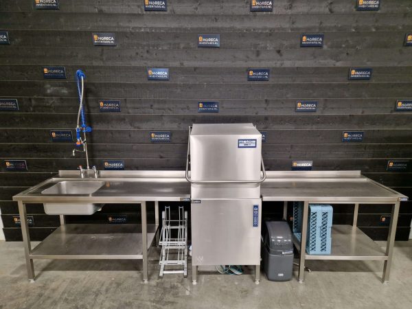 rhima vaatwasser | doorschuifvaatwasser | aan en afvoertafel | 400v | wd1712008
