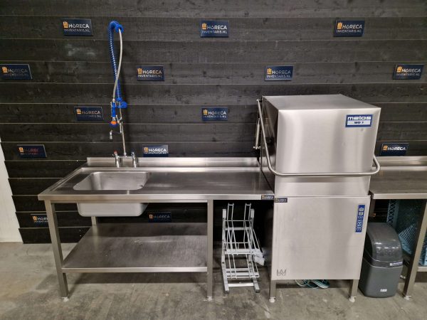 rhima vaatwasser | doorschuifvaatwasser | aan en afvoertafel | 400v | wd1712008