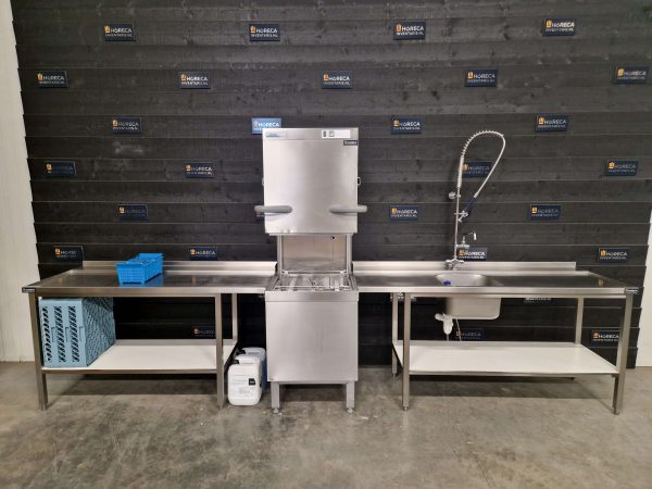 winterhalter vaatwasser | doorschuifvaatwasser | aan en afvoertafel | 400v | gs502