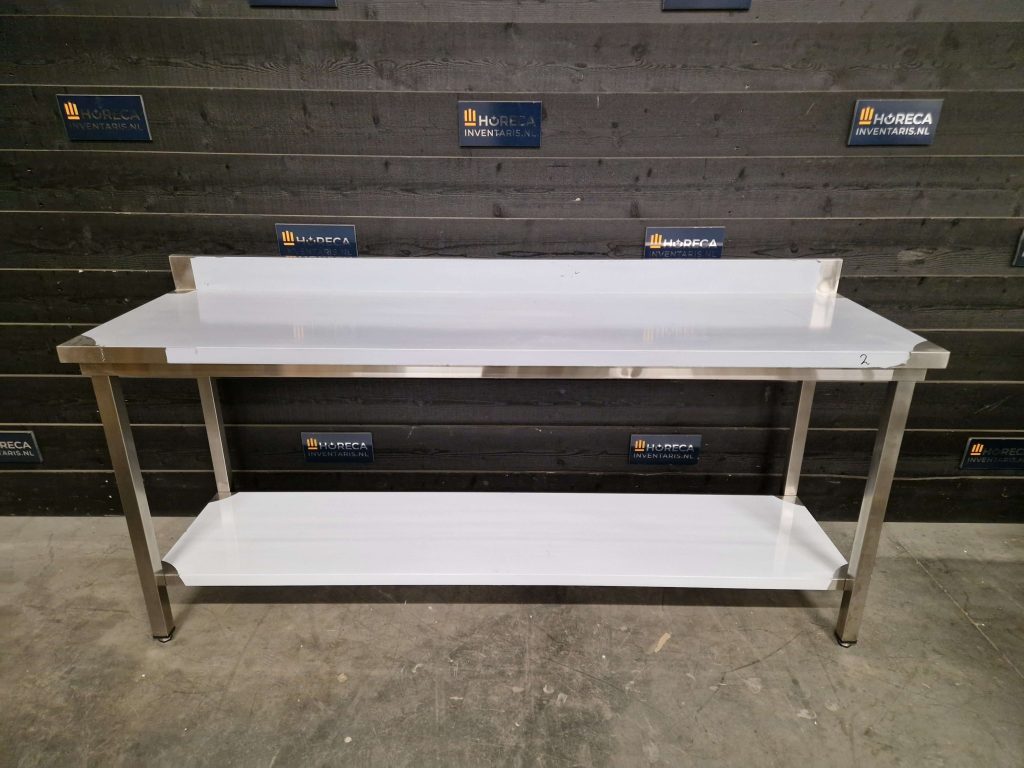 werktafel |opstaande rand | rvs | 100x60 cm (kopie)