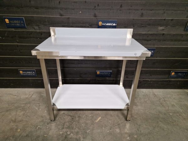 werktafel | maxima | opstaande rand | rvs | 140x70 cm