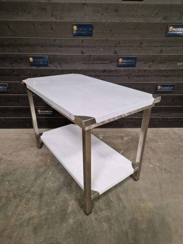 werktafel | maxima | opstaande rand | rvs | 140x70 cm