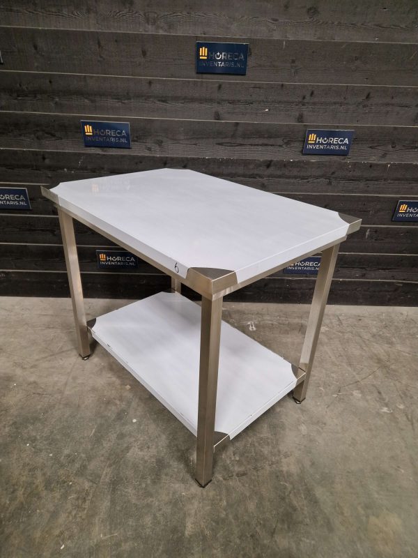 werktafel | maxima | opstaande rand | rvs | 140x70 cm