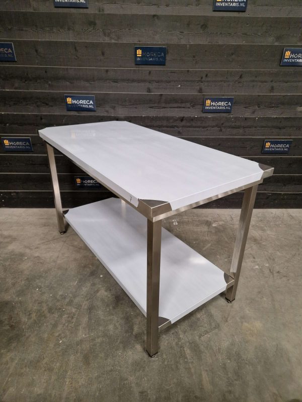 werktafel | maxima | opstaande rand | rvs | 140x70 cm