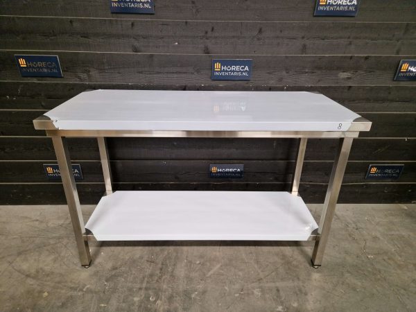 werktafel | maxima | opstaande rand | rvs | 140x70 cm