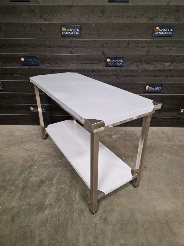werktafel | maxima | opstaande rand | rvs | 140x70 cm