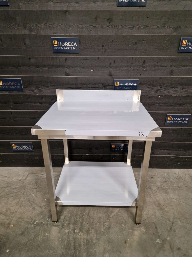 werktafel | maxima | opstaande rand | rvs | 140x70 cm