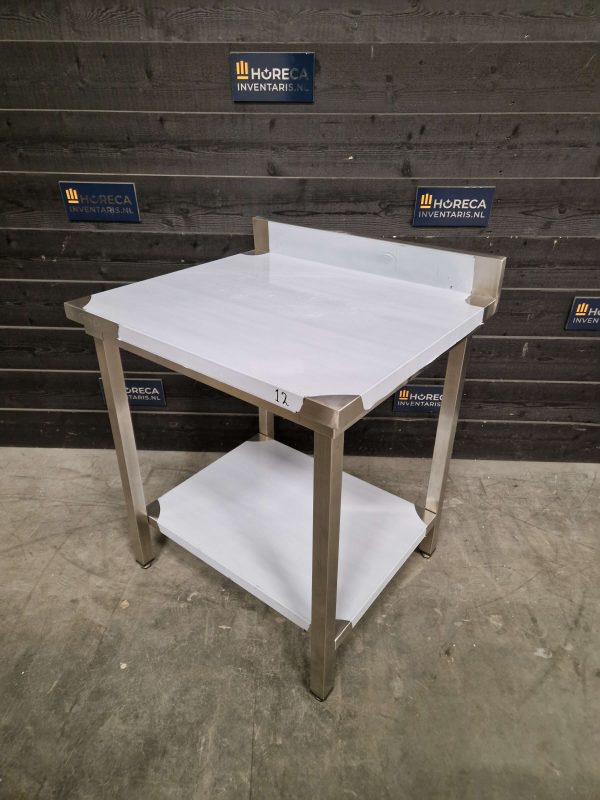werktafel | maxima | opstaande rand | rvs | 140x70 cm