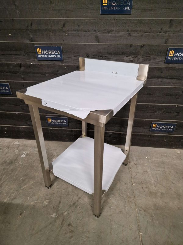 werktafel | maxima | opstaande rand | rvs | 140x70 cm
