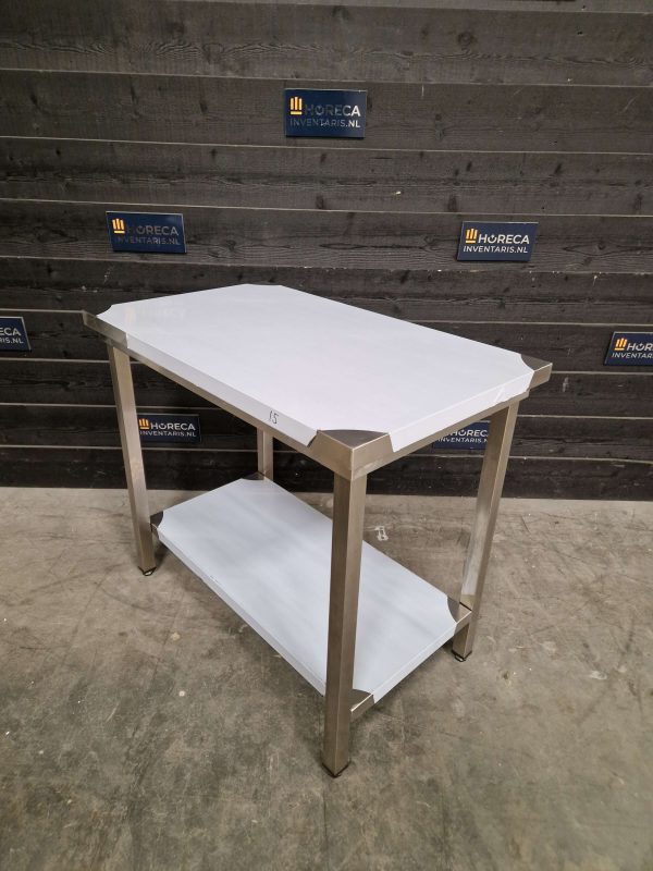 werktafel | maxima | opstaande rand | rvs | 140x70 cm