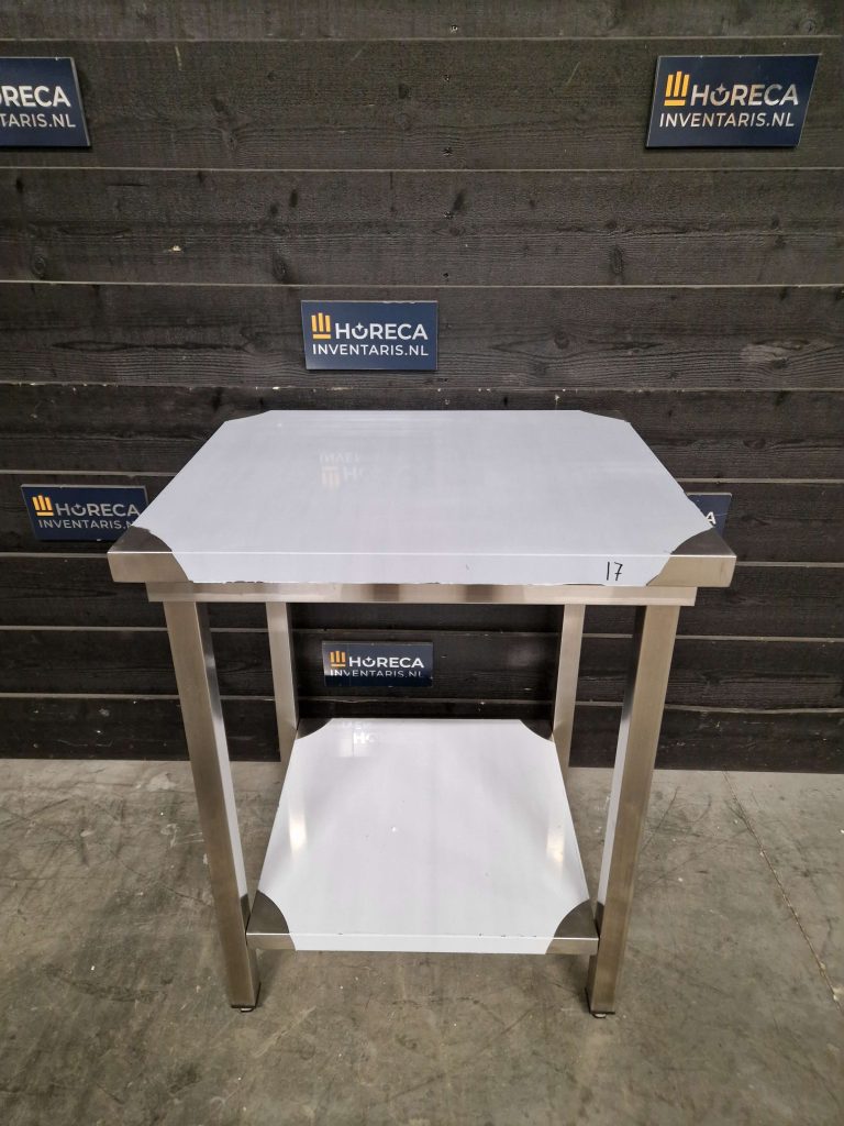werktafel | maxima | opstaande rand | rvs | 140x70 cm