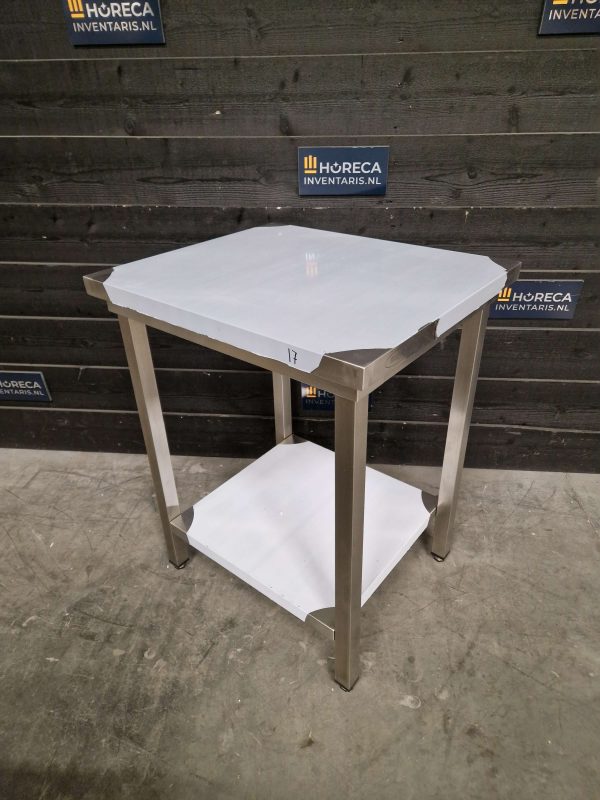 werktafel | maxima | opstaande rand | rvs | 140x70 cm