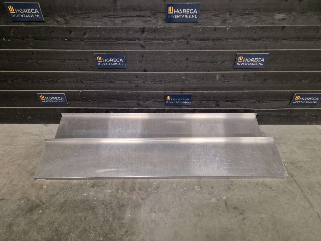wandschap | 2 niveaus | rvs | 180 cm