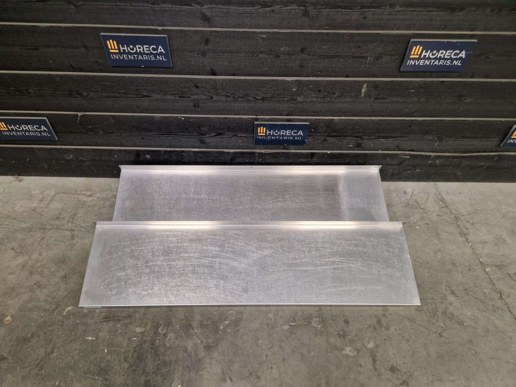 wandschap | 2 niveaus | rvs | 180 cm