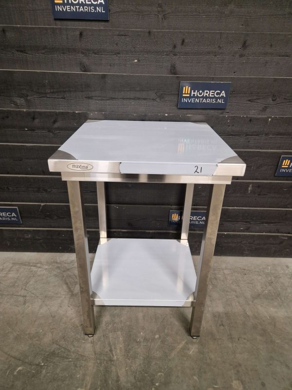 werktafel | opstaande rand | rvs | 80x70 cm