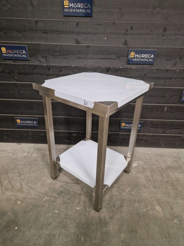 werktafel | opstaande rand | rvs | 80x70 cm