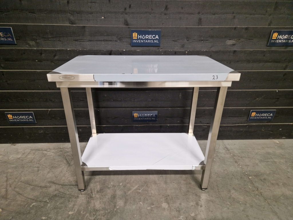werktafel | opstaande rand | rvs | 80x70 cm