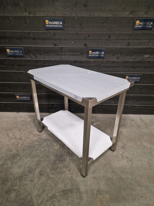 werktafel | opstaande rand | rvs | 80x70 cm