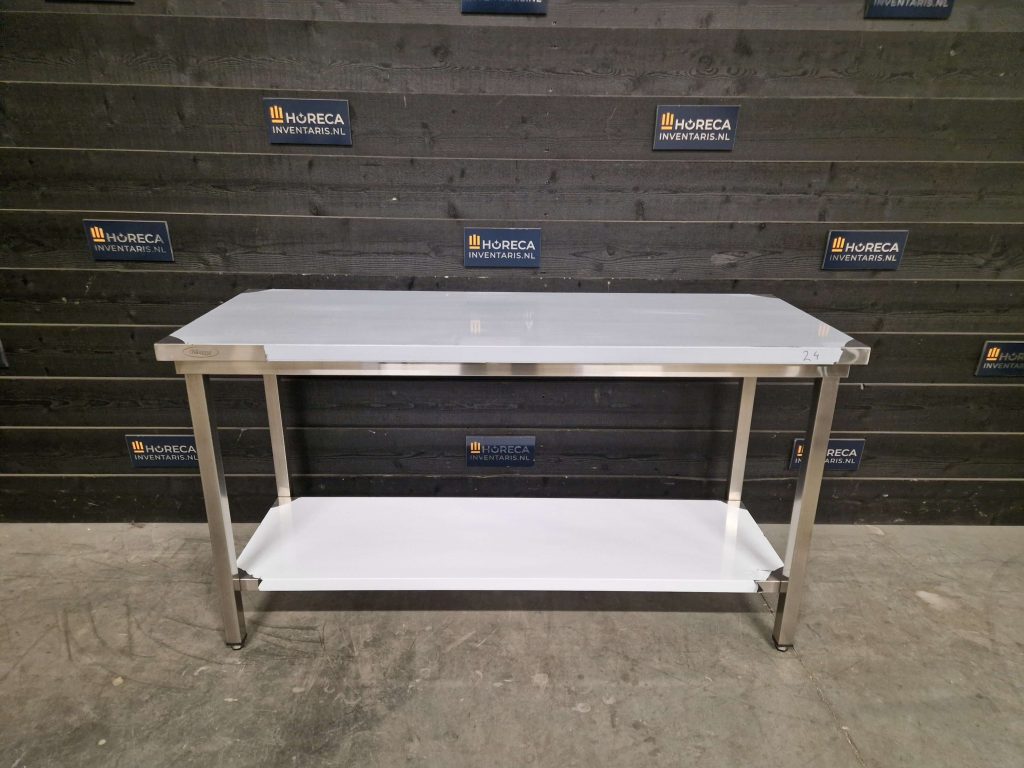 werktafel | opstaande rand | rvs | 80x70 cm