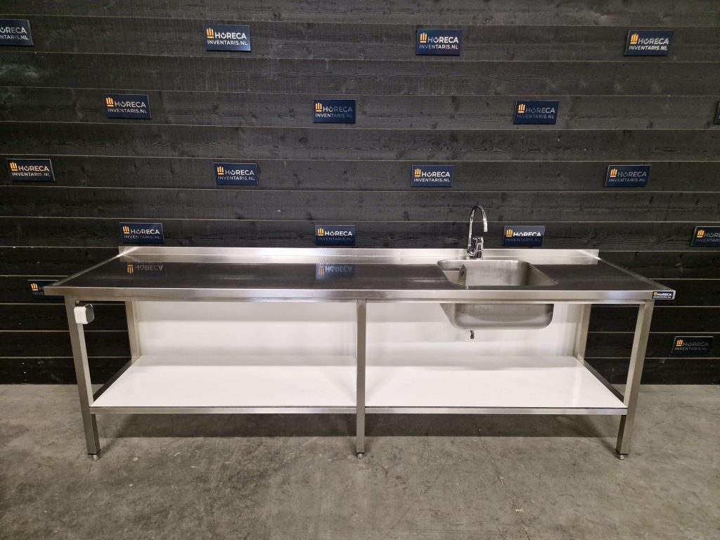 werkbank | trespa | rvs | 200cm