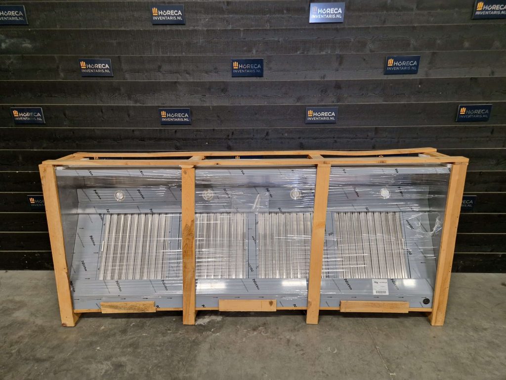 koel/vleesvitrine | ggm gastro | 250 cm | 2 glazen schuifdeuren | 230v