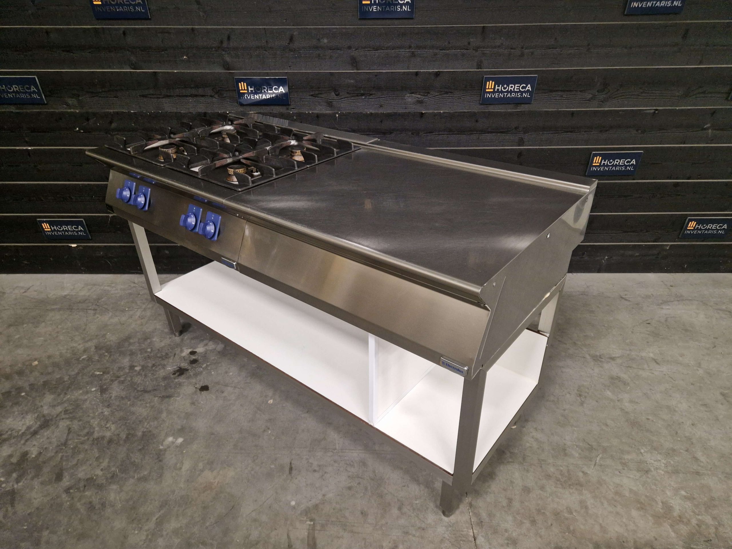 werktafel | prullenbak gat | rvs | 120cm