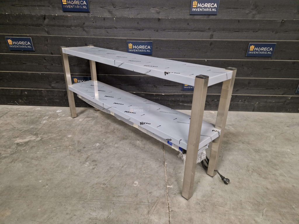 etagère | warmtebrug | keramisch verwarmd | 2 niveaus | 100 cm (kopie)