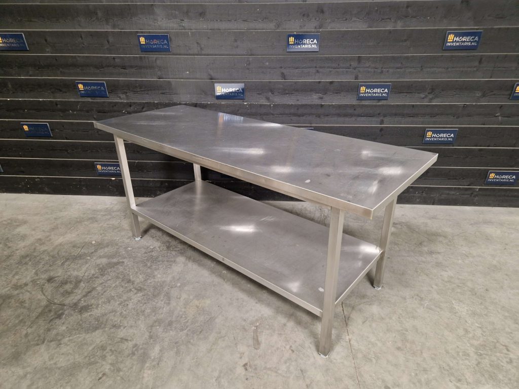 aan en afvoertafel | wastafel | 120cm | rvs | horeca